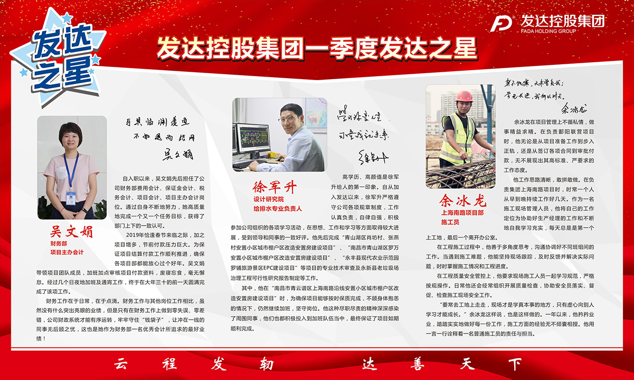 2019年一季度發(fā)達之星