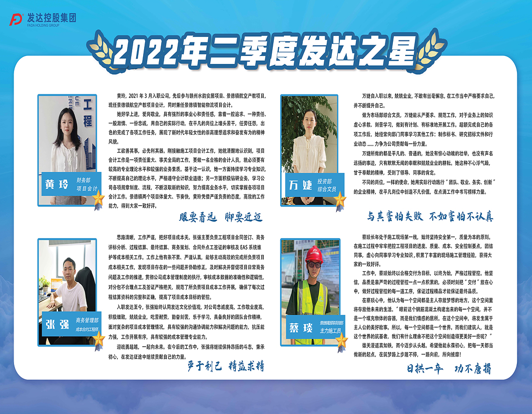 2022年二季度發(fā)達之星